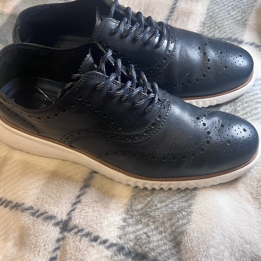 Men's Black Leather Brogue Shoes